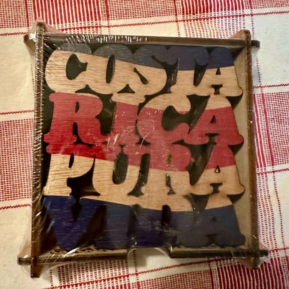 🌴 NWT Costa Rica “Pura Vida” Coaster Set – New & Sealed – Souvenir Décor 🌴 - Picture 5 of 5